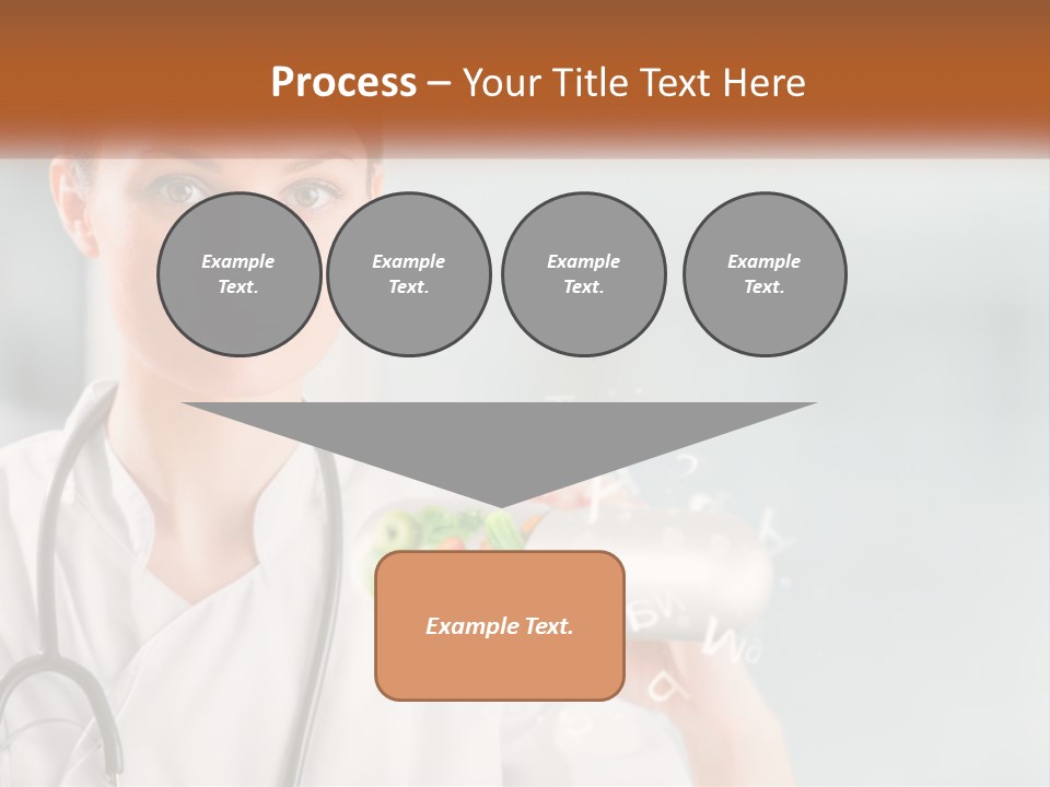 A Woman Doctor Is Holding A Plate Of Food PowerPoint Template
