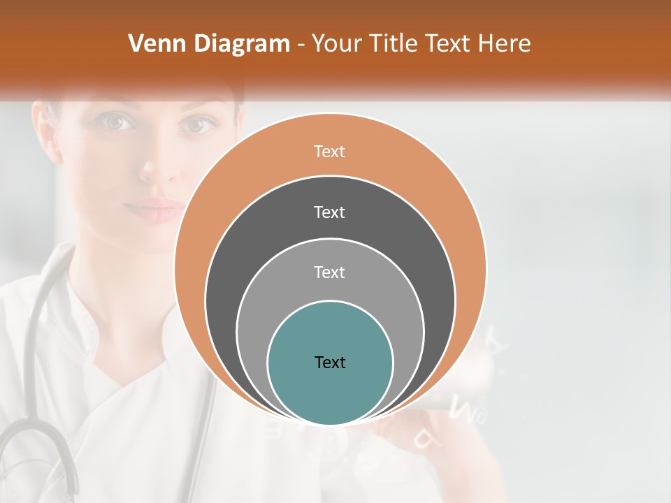 A Woman Doctor Is Holding A Plate Of Food PowerPoint Template