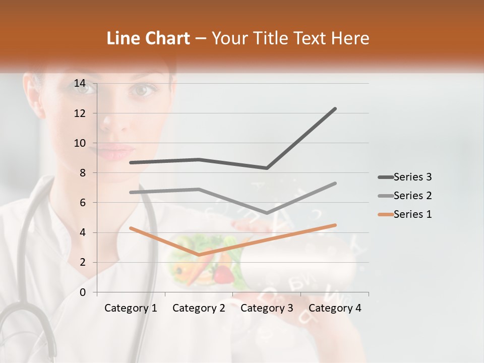 A Woman Doctor Is Holding A Plate Of Food PowerPoint Template