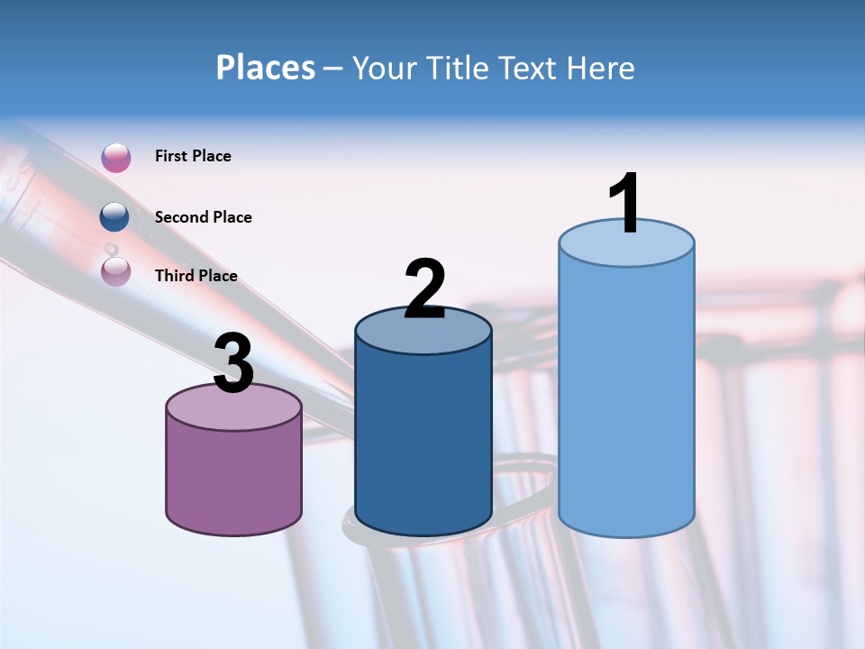 A Group Of Test Tubes Filled With Liquid PowerPoint Template