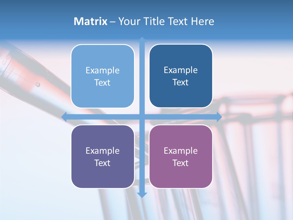 A Group Of Test Tubes Filled With Liquid PowerPoint Template