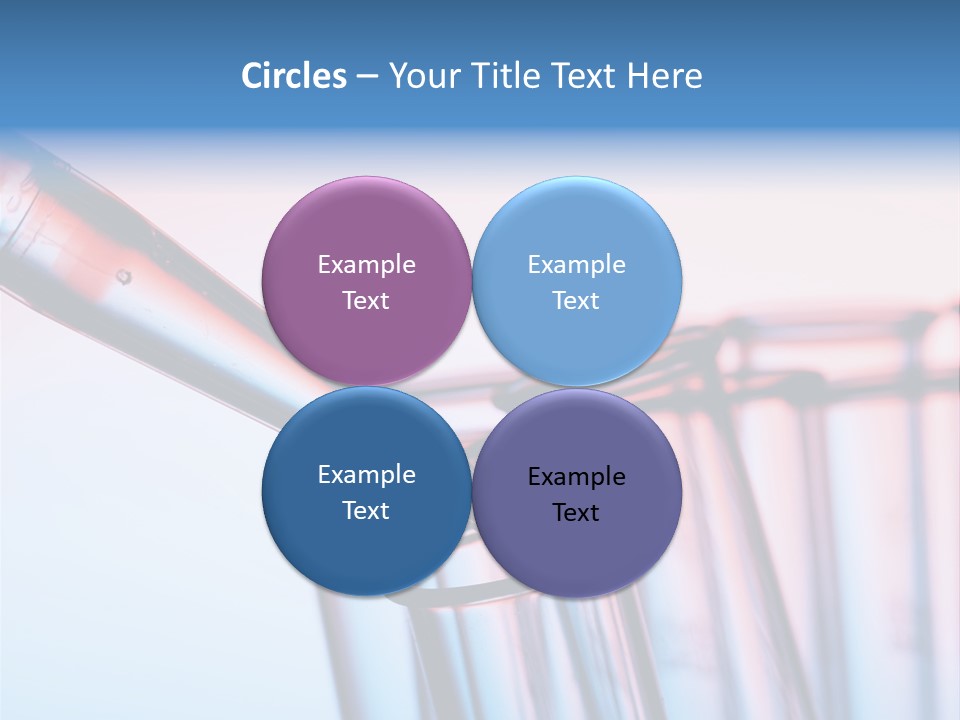 A Group Of Test Tubes Filled With Liquid PowerPoint Template