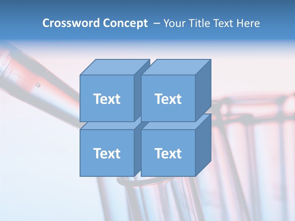 A Group Of Test Tubes Filled With Liquid PowerPoint Template