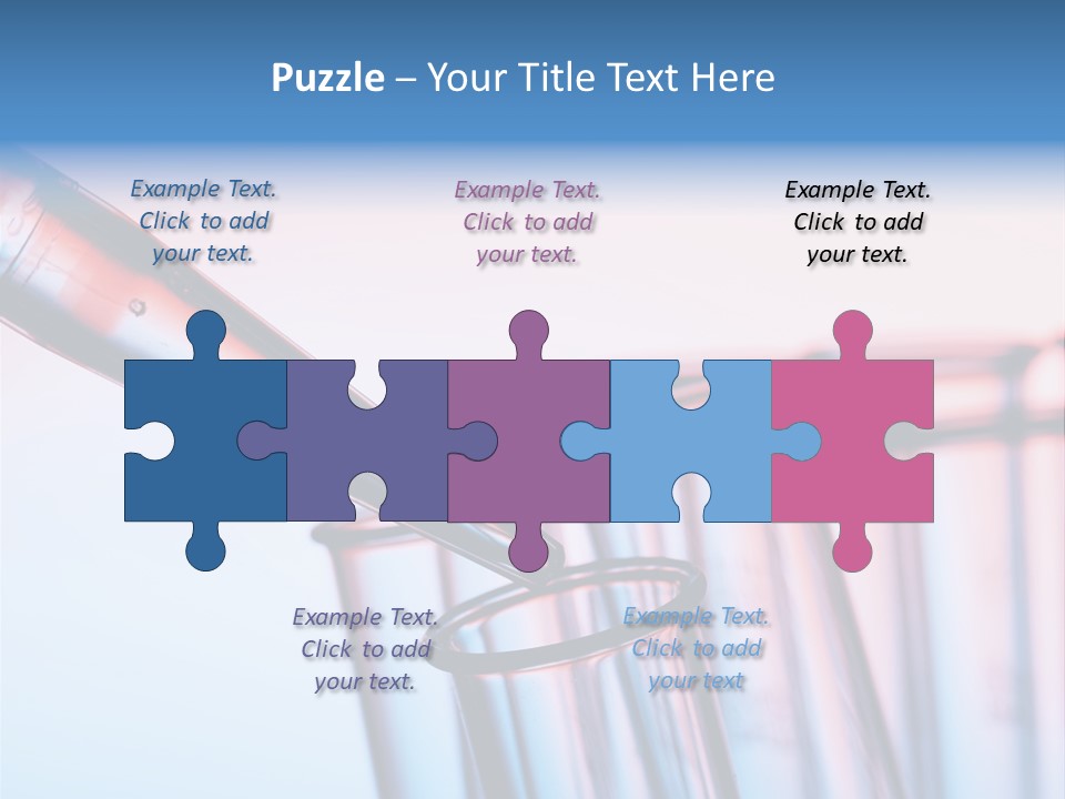 A Group Of Test Tubes Filled With Liquid PowerPoint Template