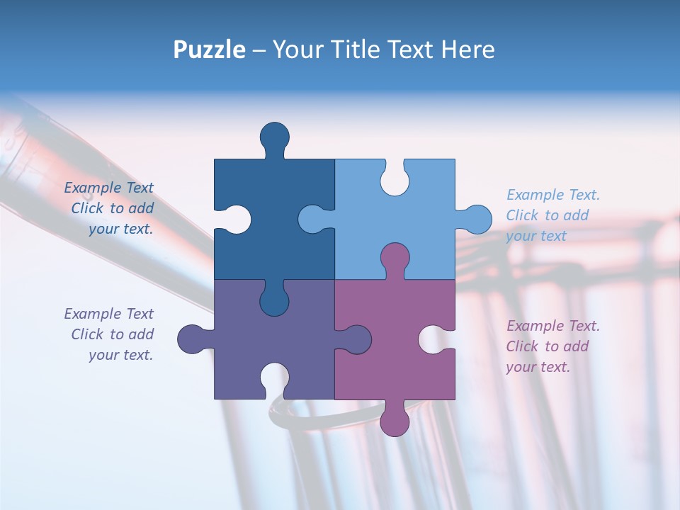 A Group Of Test Tubes Filled With Liquid PowerPoint Template