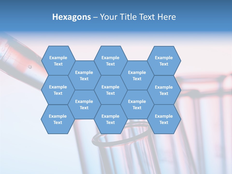 A Group Of Test Tubes Filled With Liquid PowerPoint Template