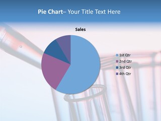 A Group Of Test Tubes Filled With Liquid PowerPoint Template