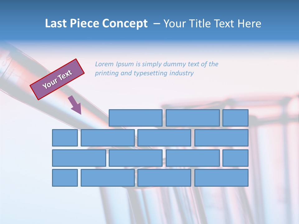 A Group Of Test Tubes Filled With Liquid PowerPoint Template