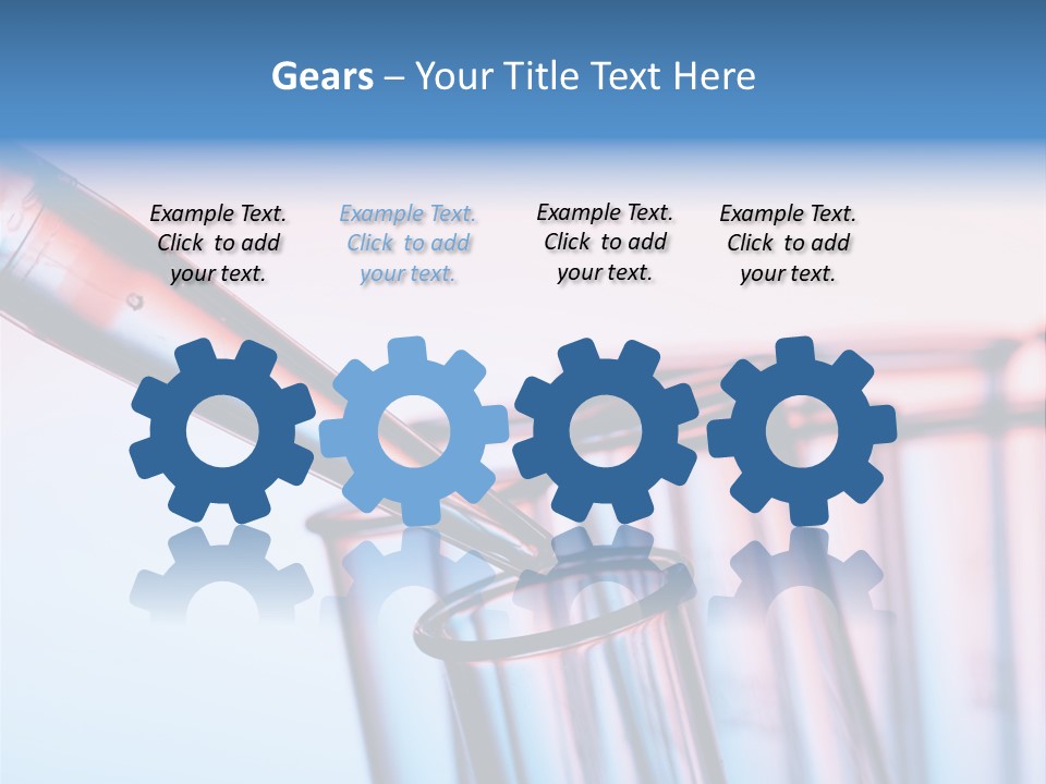 A Group Of Test Tubes Filled With Liquid PowerPoint Template