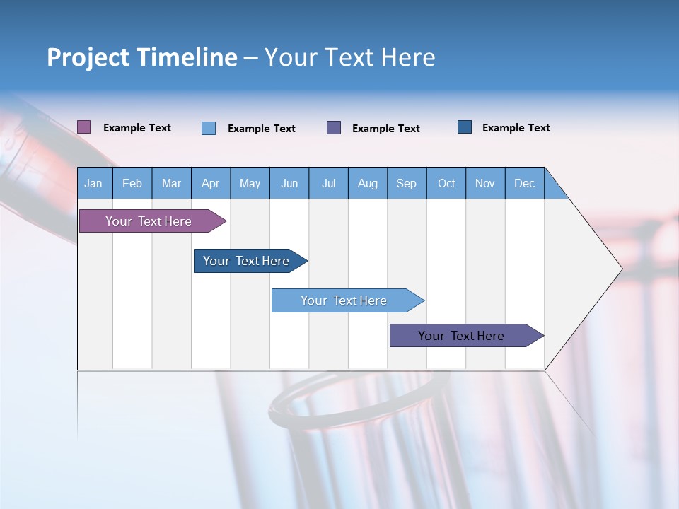 A Group Of Test Tubes Filled With Liquid PowerPoint Template