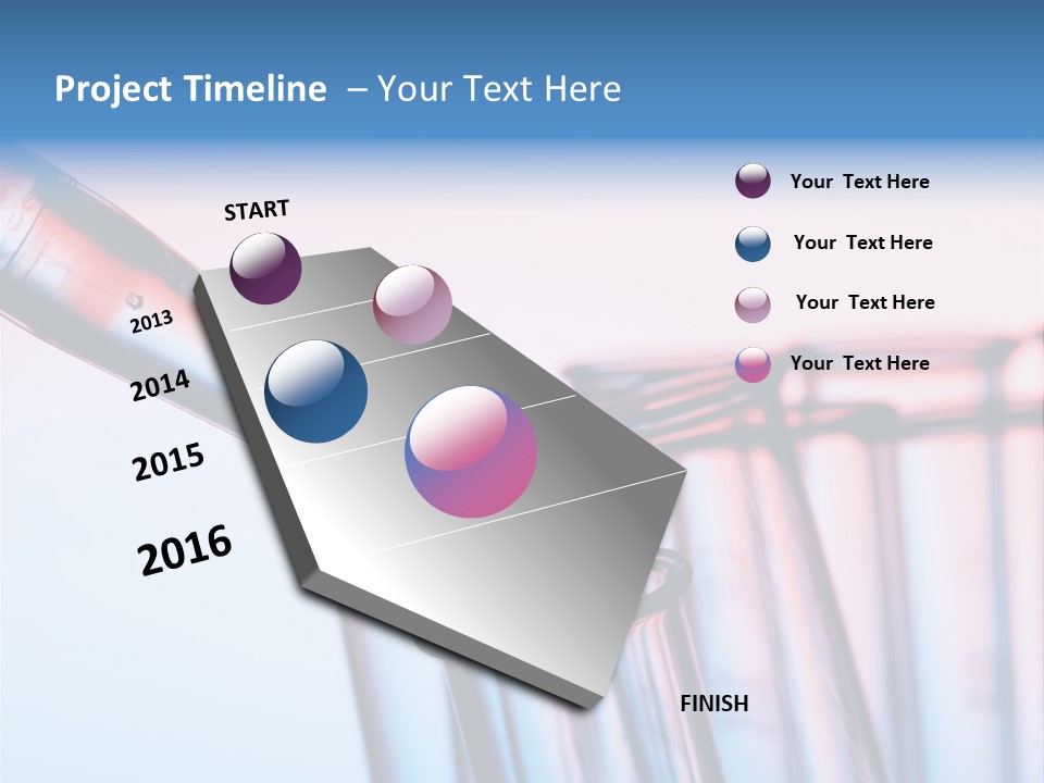 A Group Of Test Tubes Filled With Liquid PowerPoint Template