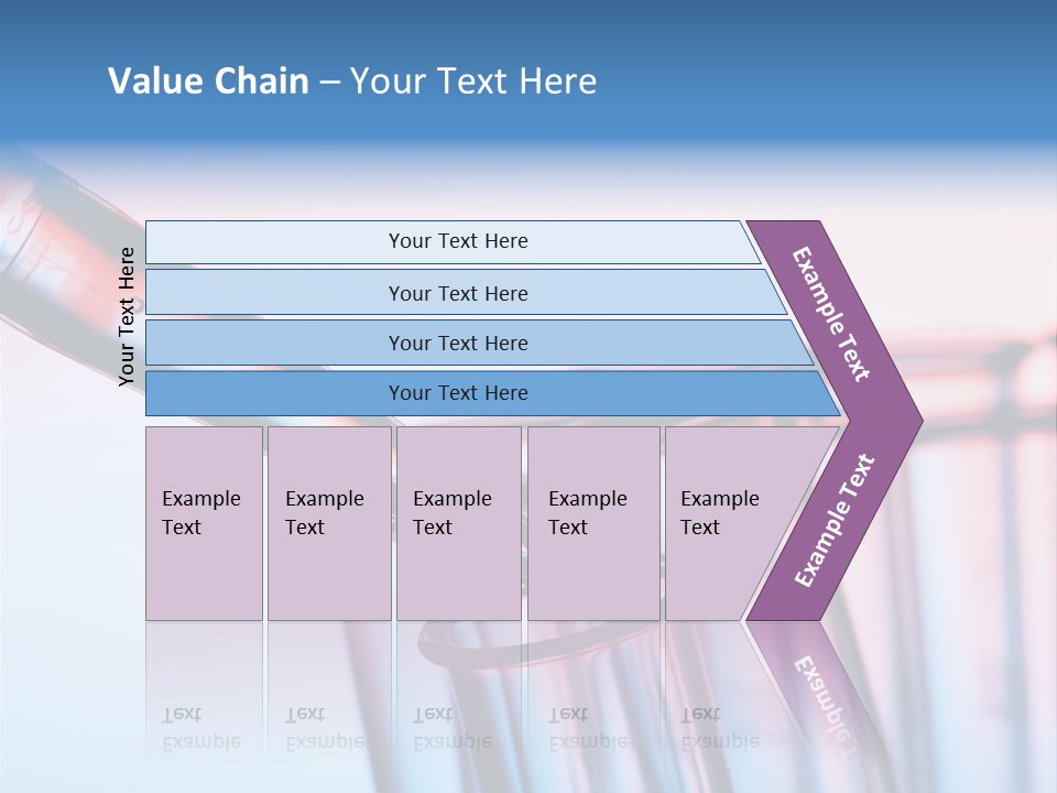 A Group Of Test Tubes Filled With Liquid PowerPoint Template