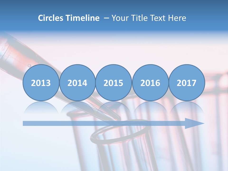A Group Of Test Tubes Filled With Liquid PowerPoint Template