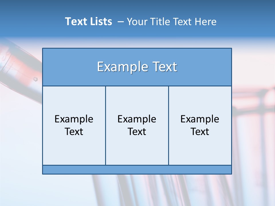 A Group Of Test Tubes Filled With Liquid PowerPoint Template
