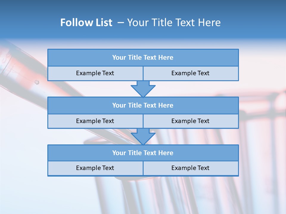 A Group Of Test Tubes Filled With Liquid PowerPoint Template