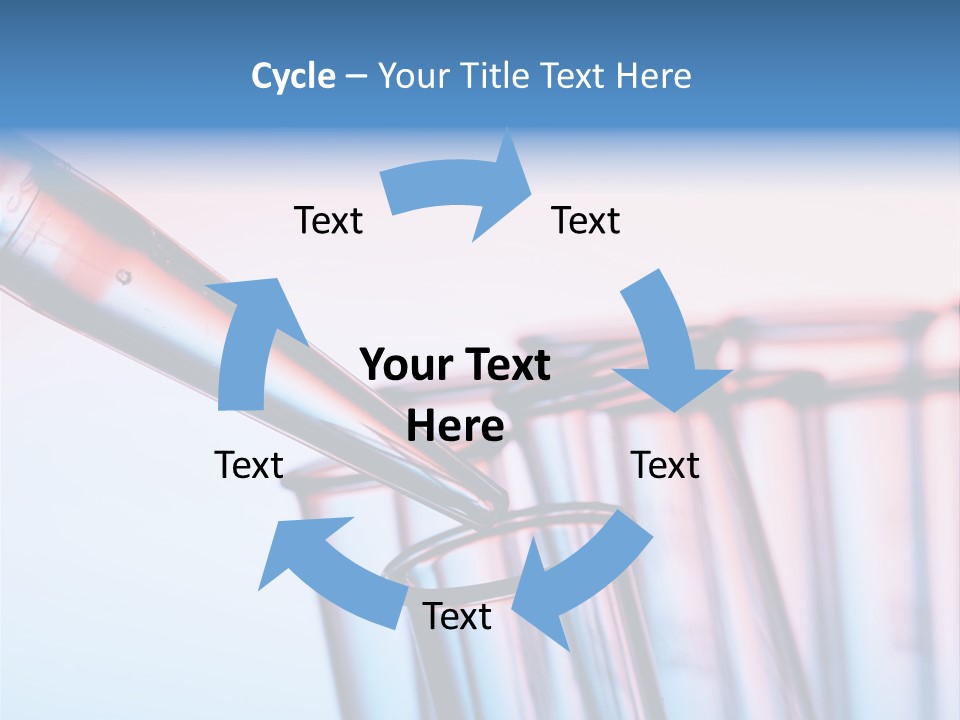 A Group Of Test Tubes Filled With Liquid PowerPoint Template