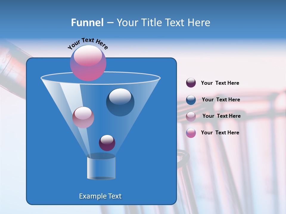 A Group Of Test Tubes Filled With Liquid PowerPoint Template