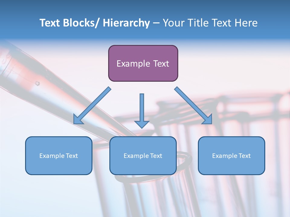 A Group Of Test Tubes Filled With Liquid PowerPoint Template