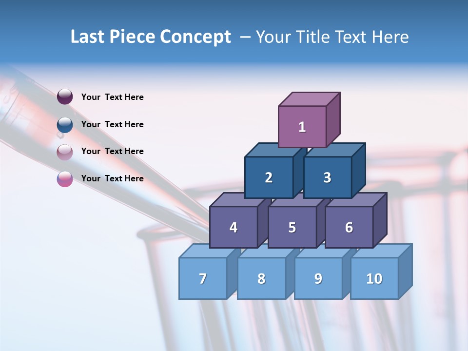 A Group Of Test Tubes Filled With Liquid PowerPoint Template