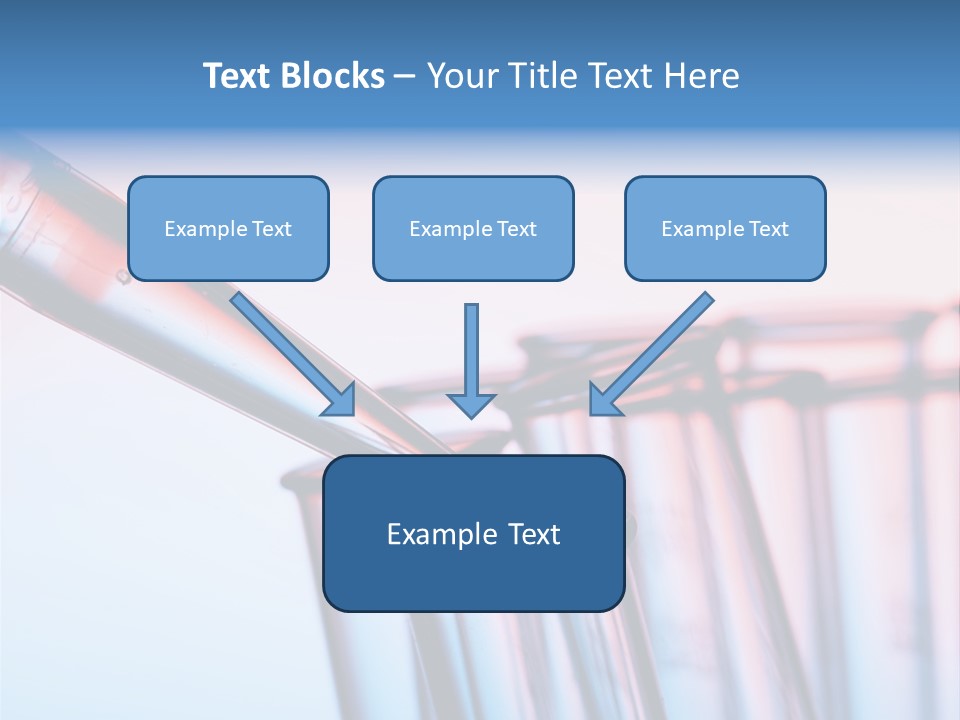 A Group Of Test Tubes Filled With Liquid PowerPoint Template