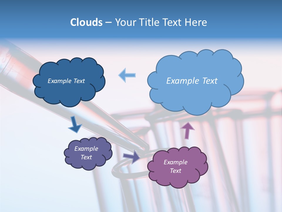 A Group Of Test Tubes Filled With Liquid PowerPoint Template