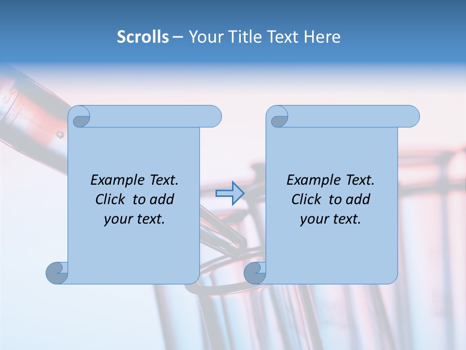 A Group Of Test Tubes Filled With Liquid PowerPoint Template