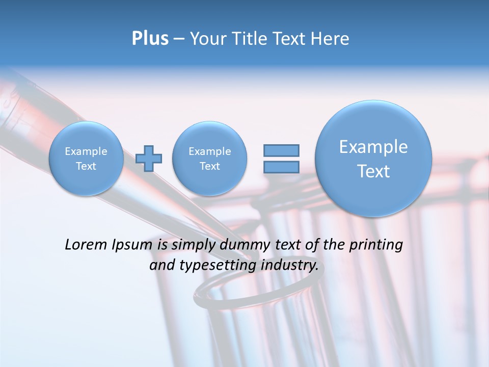 A Group Of Test Tubes Filled With Liquid PowerPoint Template