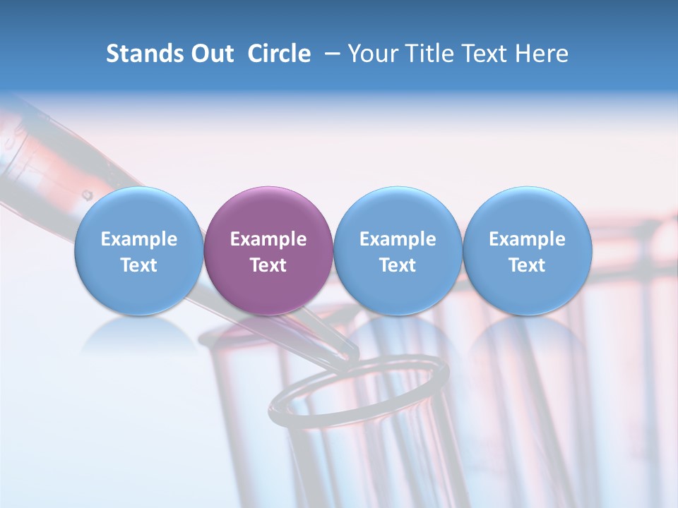 A Group Of Test Tubes Filled With Liquid PowerPoint Template