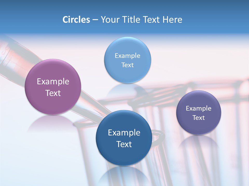 A Group Of Test Tubes Filled With Liquid PowerPoint Template