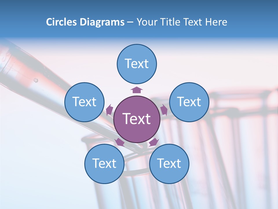 A Group Of Test Tubes Filled With Liquid PowerPoint Template