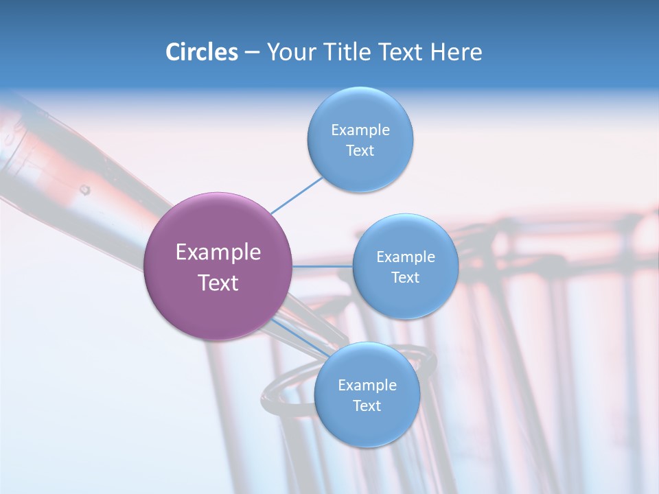 A Group Of Test Tubes Filled With Liquid PowerPoint Template