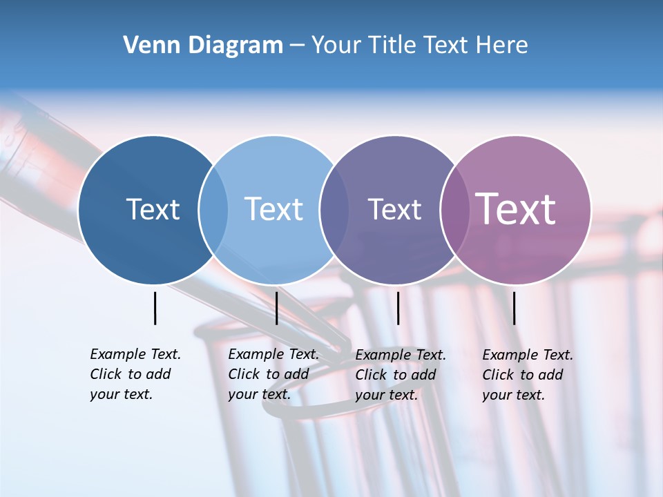 A Group Of Test Tubes Filled With Liquid PowerPoint Template