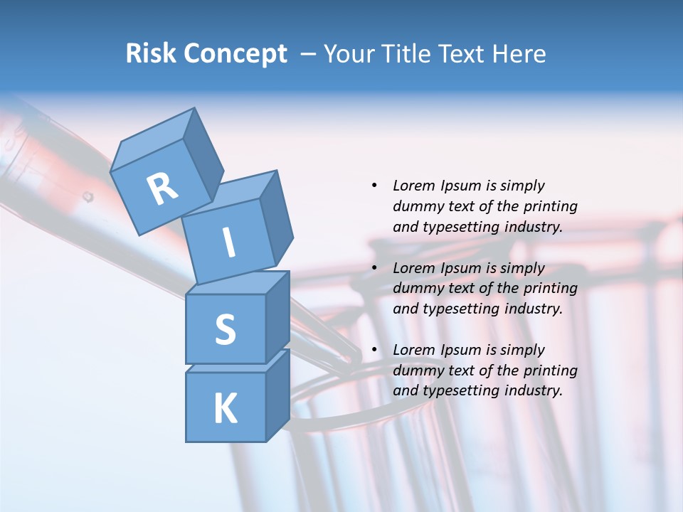 A Group Of Test Tubes Filled With Liquid PowerPoint Template