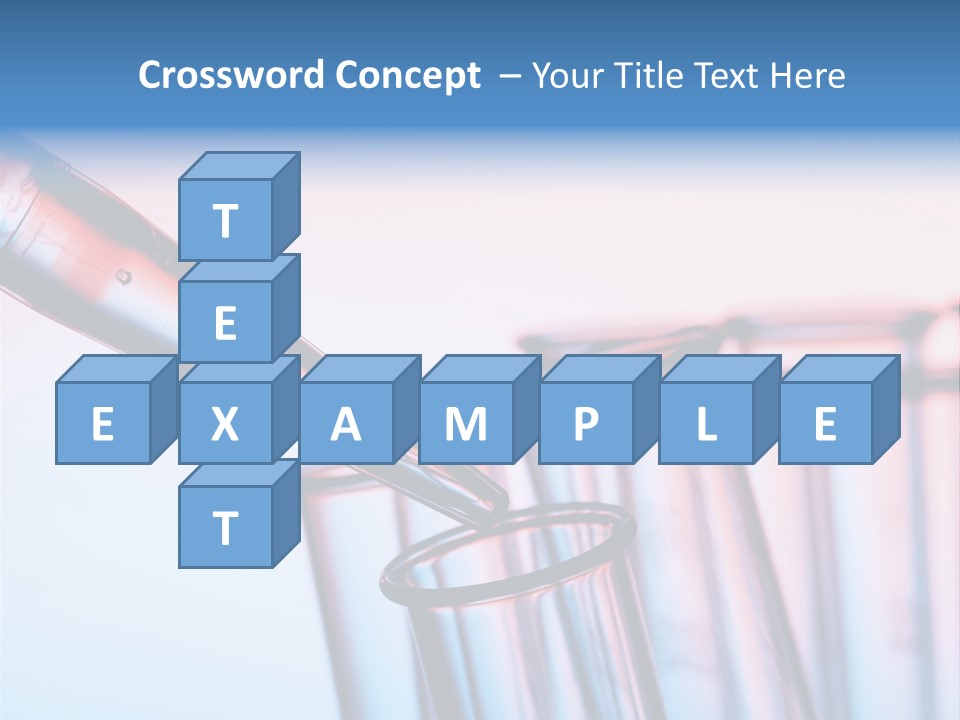 A Group Of Test Tubes Filled With Liquid PowerPoint Template
