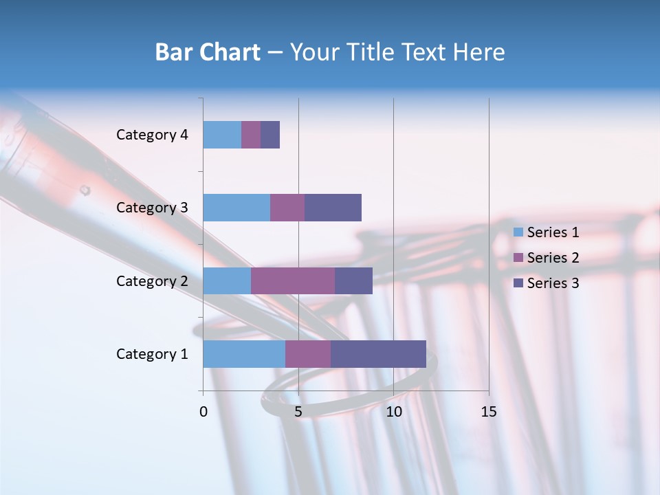 A Group Of Test Tubes Filled With Liquid PowerPoint Template