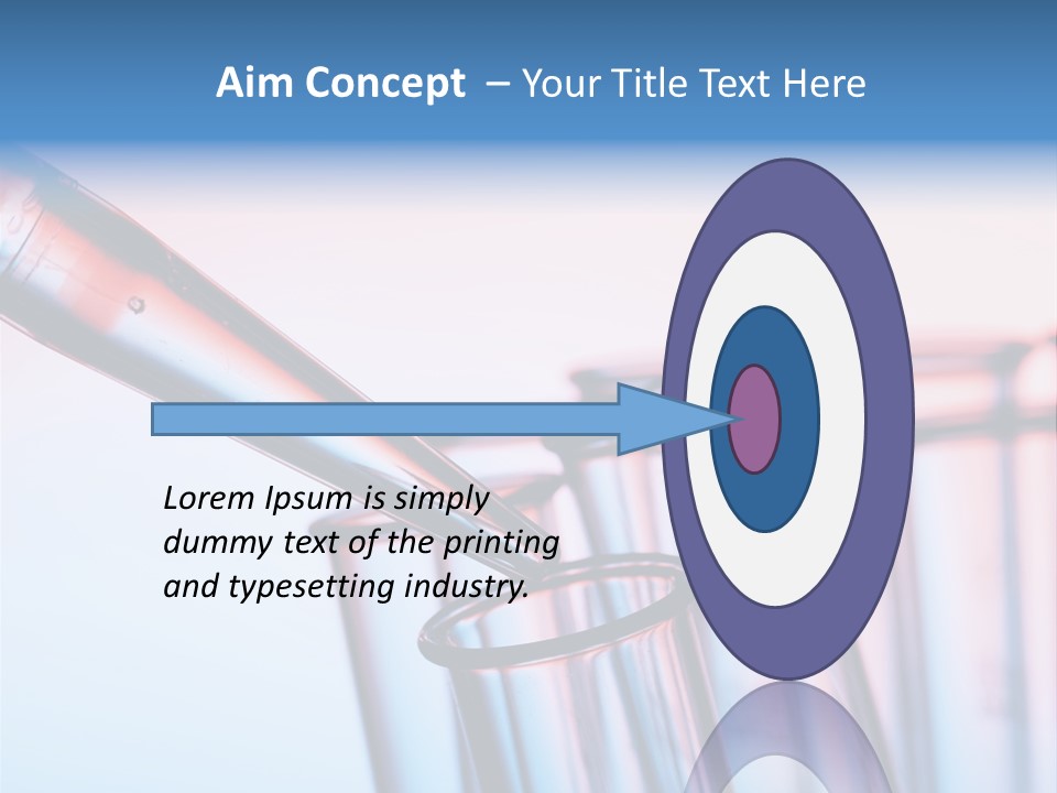A Group Of Test Tubes Filled With Liquid PowerPoint Template