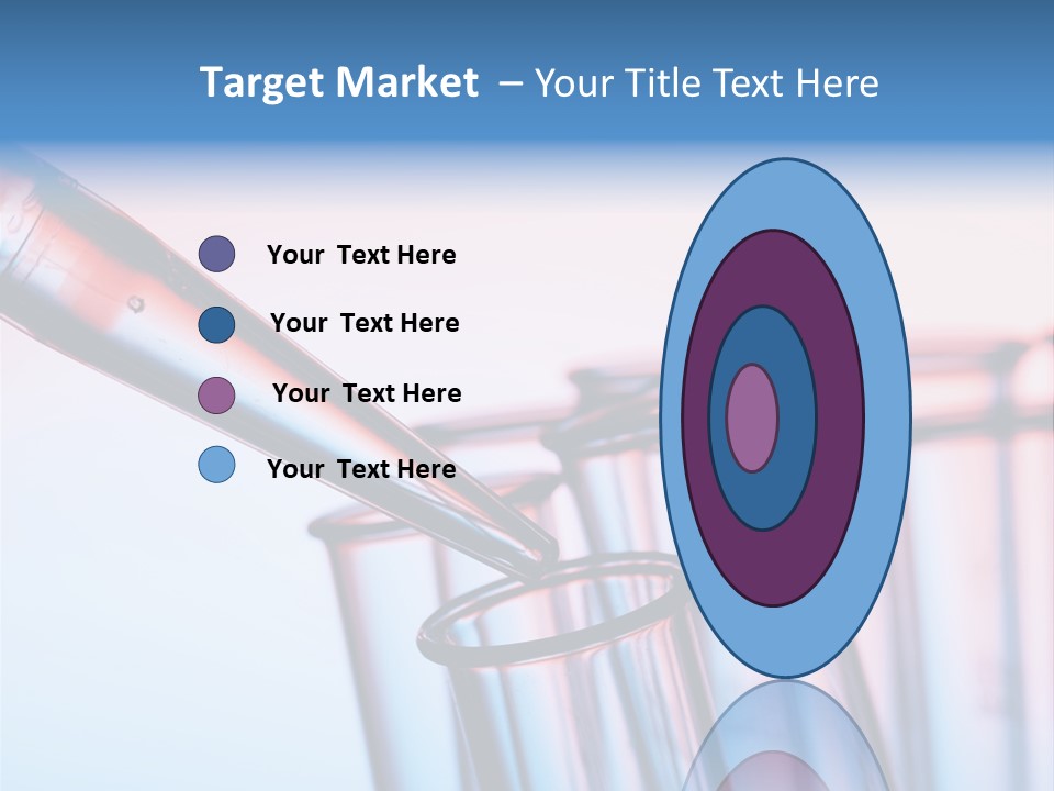 A Group Of Test Tubes Filled With Liquid PowerPoint Template