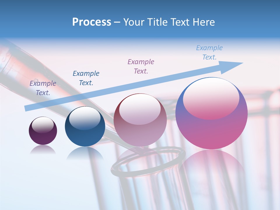 A Group Of Test Tubes Filled With Liquid PowerPoint Template