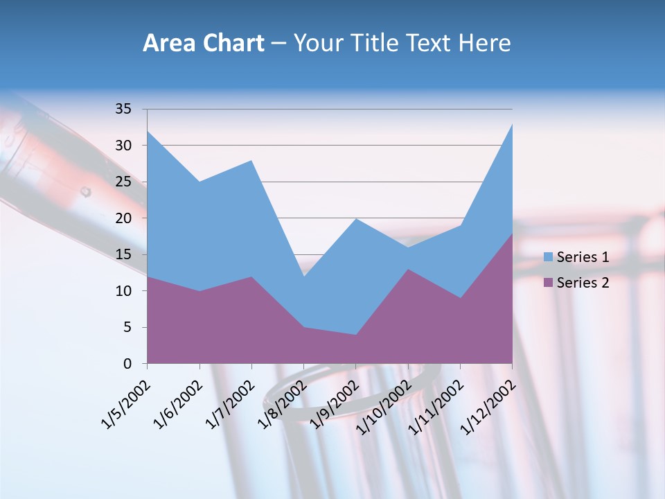 A Group Of Test Tubes Filled With Liquid PowerPoint Template