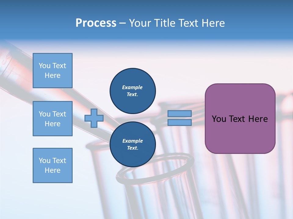A Group Of Test Tubes Filled With Liquid PowerPoint Template
