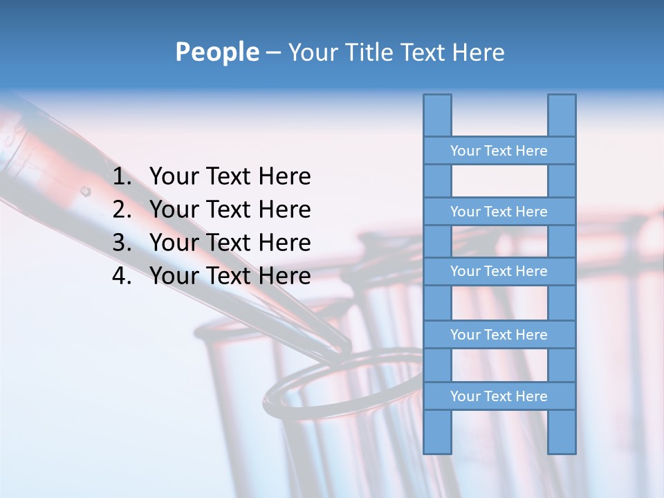 A Group Of Test Tubes Filled With Liquid PowerPoint Template