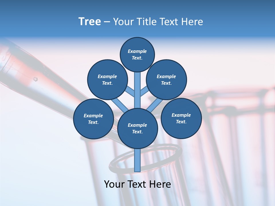 A Group Of Test Tubes Filled With Liquid PowerPoint Template