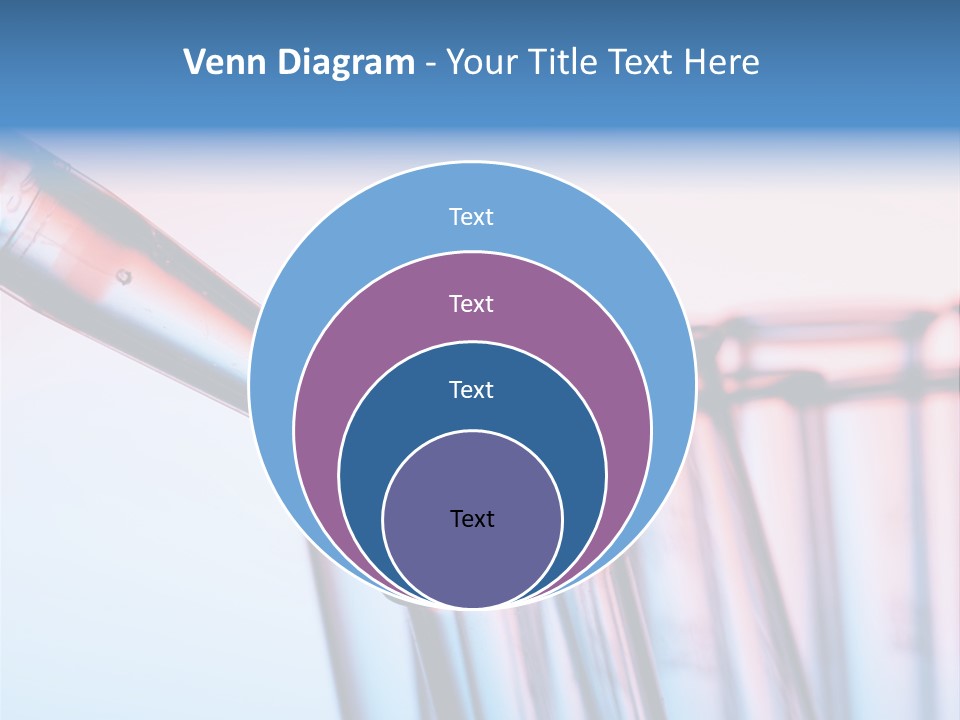 A Group Of Test Tubes Filled With Liquid PowerPoint Template