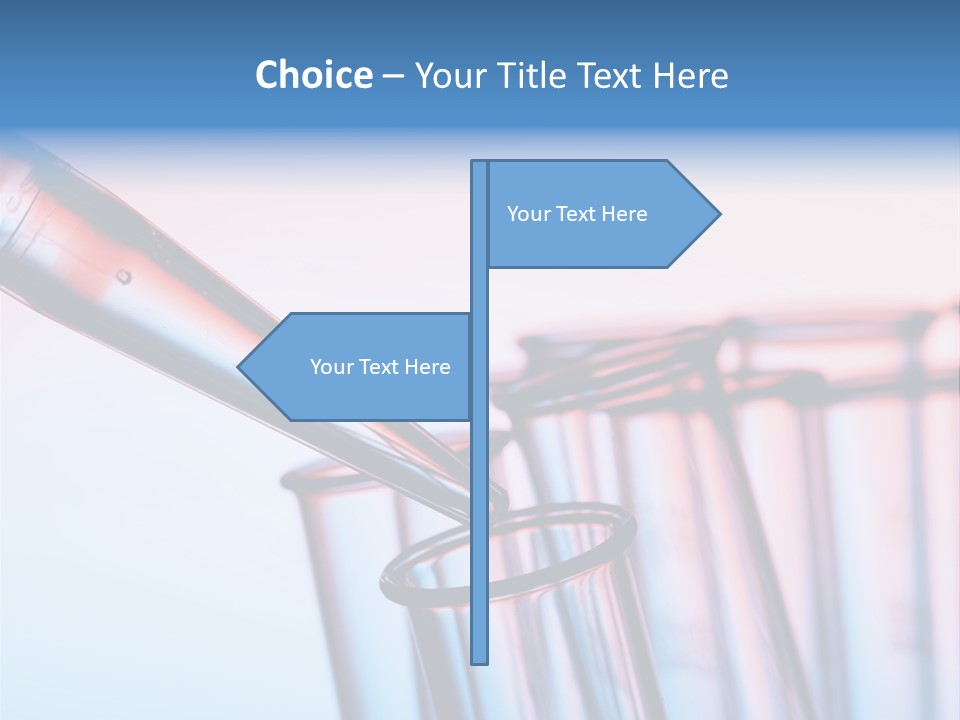 A Group Of Test Tubes Filled With Liquid PowerPoint Template