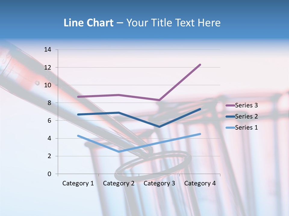 A Group Of Test Tubes Filled With Liquid PowerPoint Template