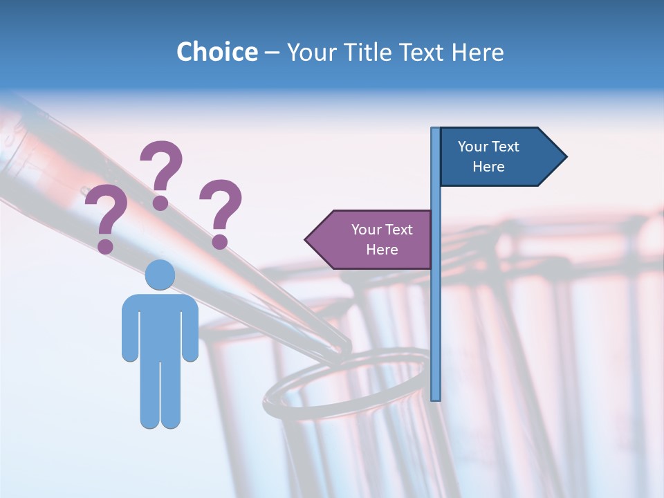 A Group Of Test Tubes Filled With Liquid PowerPoint Template
