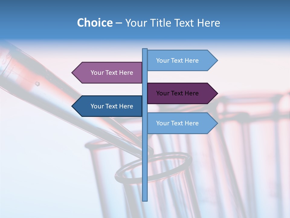 A Group Of Test Tubes Filled With Liquid PowerPoint Template