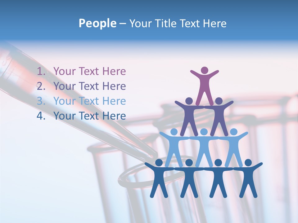 A Group Of Test Tubes Filled With Liquid PowerPoint Template