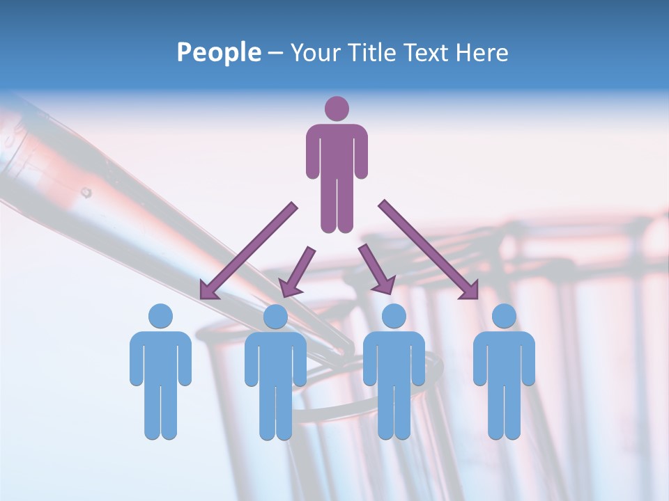 A Group Of Test Tubes Filled With Liquid PowerPoint Template