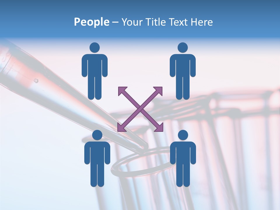 A Group Of Test Tubes Filled With Liquid PowerPoint Template